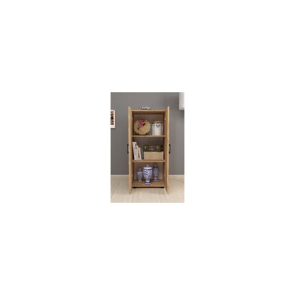 Bofigo 3 Raflı 2 Kapaklı Klasörlük Dolabı Mutfak Dolabı Banyo Dolabı Çok Amaçlı Dolap Fulya Çam - Görsel 4