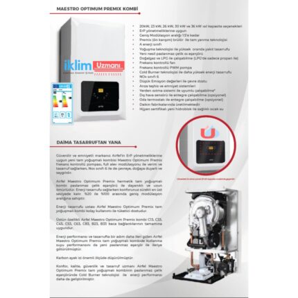 Airfel Maestro Optimum 20/24 Tam Yoğuşmalı Kombi - Görsel 4