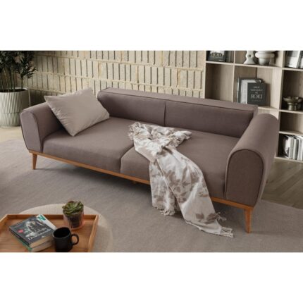 Edsy Home Rebull 3+3+1+1 Koltuk Takımı Kahverengi + Sütlü Kahve - Görsel 5