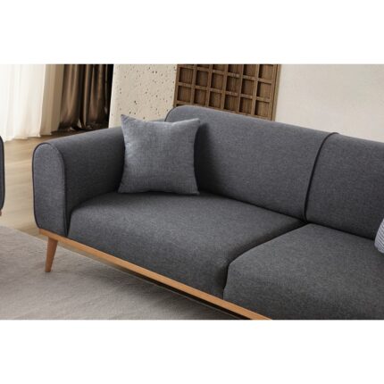 Edsy Home Rebul 3'lü Koltuk Antrasit - Görsel 5