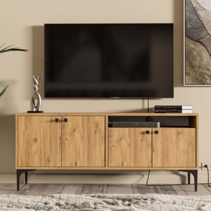 Mezza 1540 Artemıs 139 cm Tv Ünitesi Atlantik Çam - Görsel 3
