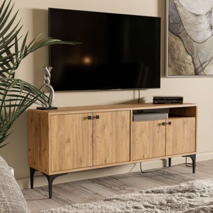 Mezza 1540 Artemıs 139 cm Tv Ünitesi Atlantik Çam - Görsel 4