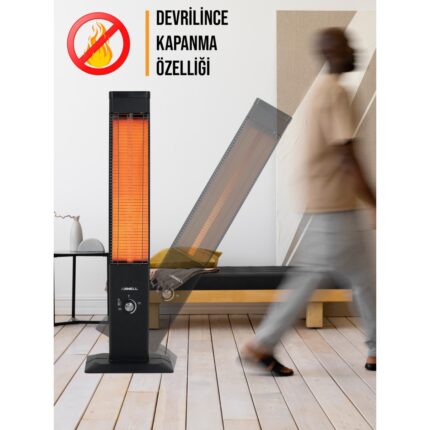 Arnell Corion Dikey Isıtıcı – Elektrikli Isıtıcı Konforu, Elektrikli Soba ile Etkili Isınma, Şık Tasarım! - Görsel 4