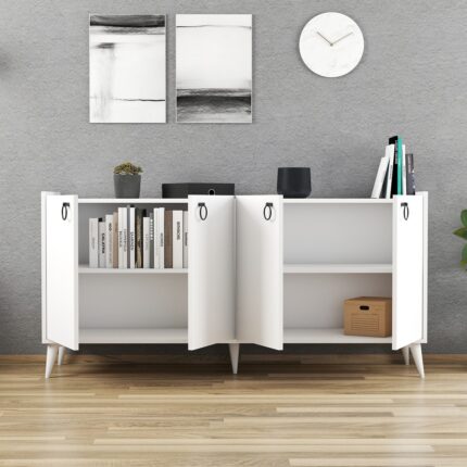 Ferniso Mobilya 165 cm Konsol Beyaz - Görsel 3