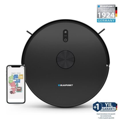 Blaupunkt S10 Robomaster Robot Süpürge – 3000 Pa Güçlü Emiş, Akıllı Haritalama ve Telefonla Kontrol, Sert Zeminler İçin - Görsel 5