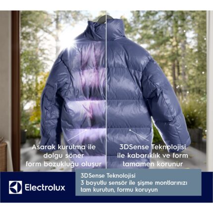 electrolux EW8D394MT 800 Serisi Ultracare Steam 3dsense 9 kg A+++ Buharlı Inverter Kurutma Makinesi - Görsel 4