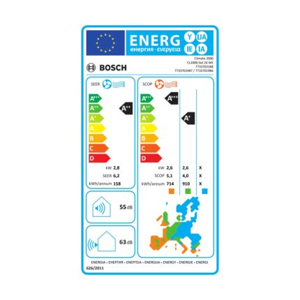 Bosch Climate CL2000U W 26 E A++ 9000 BTU Duvar Tipi Klima - Görsel 2