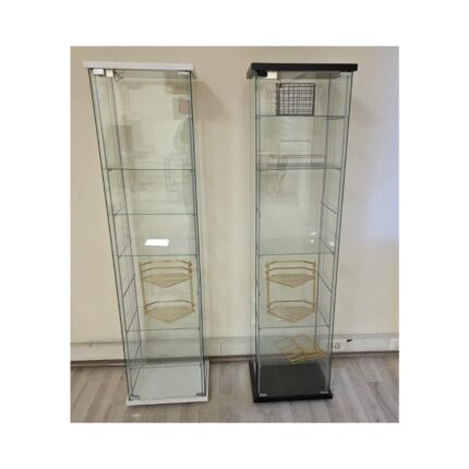 Artinoks Home 7 RAFLI  SADE CAM VİTRİN SİYAH (Gümüşlük, Büfe, Koleksiyon, Sunu, Sergi, Kitaplık) - Görsel 2