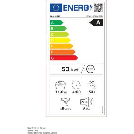 Samsung WW11BBA046ABAH 11 Kg 1400 devir Çamaşır Makinesi - Görsel 5