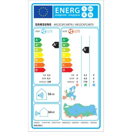 Samsung AR12CXFCABT/SK WindFree Premium A++ 12000 BTU Inverter Duvar Tipi Klima - Görsel 3