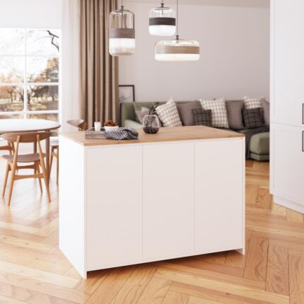 Bimossa Miro L4510 Mutfak Adası Beyaz-Sepet - Görsel 4