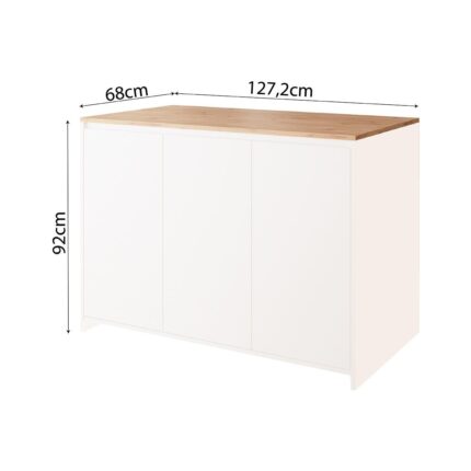 Bimossa Miro L4510 Mutfak Adası Beyaz-Sepet - Görsel 5