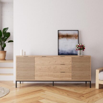 Bimossa H0060 180 cm Alya Konsol Modern Yemek Odası Şık Depolama Alanı TV Ünitesi Alternatifi