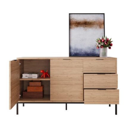 Bimossa H0660 140 cm Alya Konsol Küçük Alanlar İçin Modern Kahve Köşesi ve Depolama Ünitesi - Görsel 4
