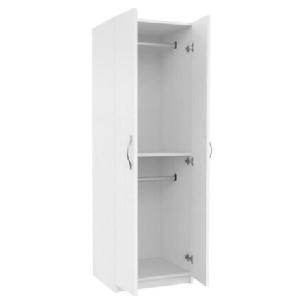 T Designo Bahar Giyinme Dolabı - Çok Amaçlı Dolap - Gardırop 60  cm -2 Kapaklı - Görsel 4