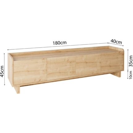 Bimossa E1110 Boho Tv Ünitesi Safir 180 cm - Görsel 4