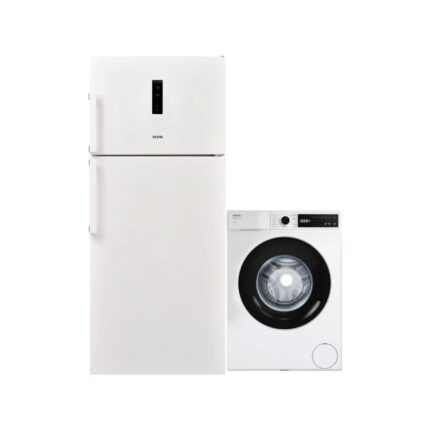 Vestel 2'li Beyaz Eşya Seti (Cmı 76301 Çamaşır + NF60012 E Buzdolabı)