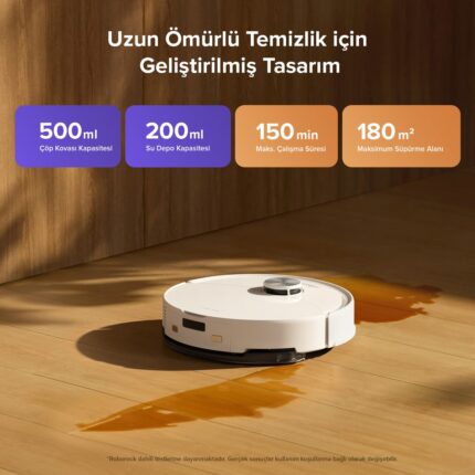 Roborock S8 Pro Akıllı Robot Süpürge - Beyaz - Görsel 5