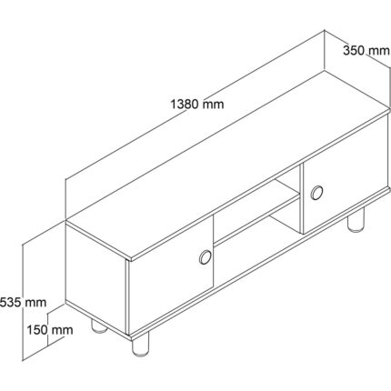 Ferniso Bohem Tv Ünitesi 138 cm - Görsel 4