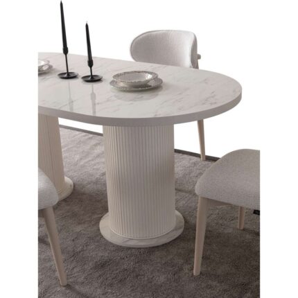 AlfaCountry Mobilya Cipollino Modern Yemek Masası  Takımı 4 Sandalye - Görsel 2