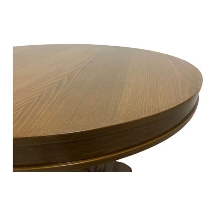 Gazzini Furniture Orleans Fransız Klasik Still Yuvarlak Açılır Ceviz Masa 100X100 - Görsel 3