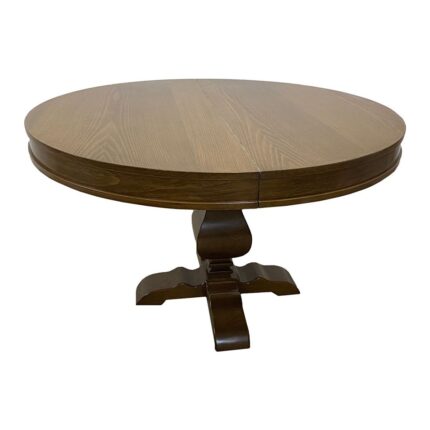 Gazzini Furniture Orleans Fransız Klasik Still Yuvarlak Açılır Ceviz Masa 100X100 - Görsel 4