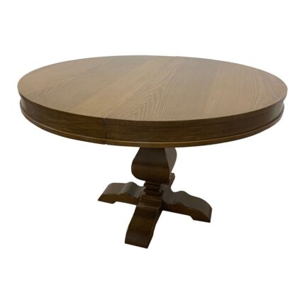 Gazzini Furniture Orleans Fransız Klasik Still Yuvarlak Açılır Ceviz Masa 100X100 - Görsel 5