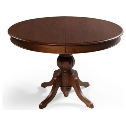 Gazzini Furniture Lindon Baba Ayak Yuvarlak Açılır Masa 110X110