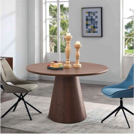Gazzini Furniture Hemera Ahşap Yemek Masası 110X110 - Görsel 4