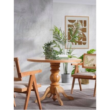 Gazzini Furniture Ravello Baba Ayak Sabit Masa 90X90 - Görsel 3