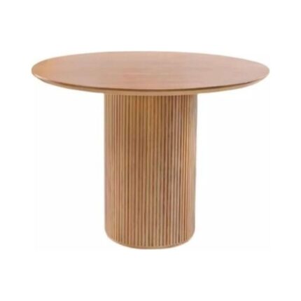 Gazzini Furniture Breeze Yuvarlak Ahşap Bohem Masa 100X100 - Görsel 2