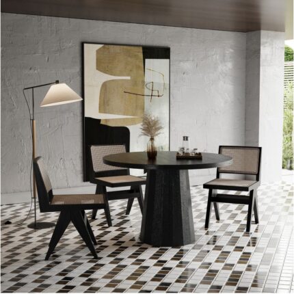 Gazzini Furniture Odessa Iskandinav Ahşap Masa 100X100 - Görsel 4