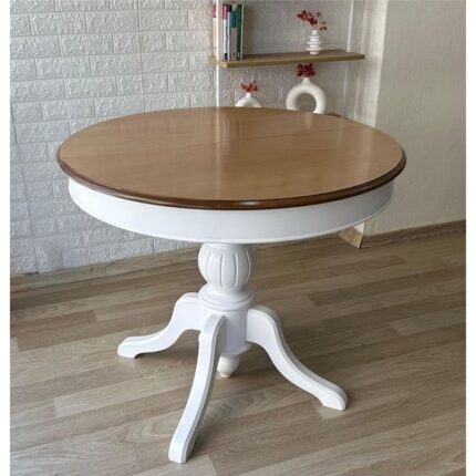 Gazzini Furniture Lindon Baba Ayak Yuvarlak Açılır Masa 90X90 - Görsel 4
