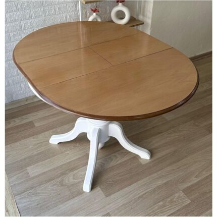 Gazzini Furniture Lindon Baba Ayak Yuvarlak Açılır Masa 90X90 - Görsel 5