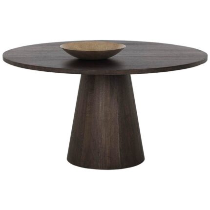 Gazzini Furniture Verona Ceviz Ahşap Yemek Masası 120X120 - Görsel 2