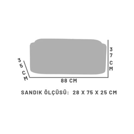 Zem Contes Bohem Sandıklı Orta Sehpa Puf/bench, Sütlü Kahve - Görsel 5