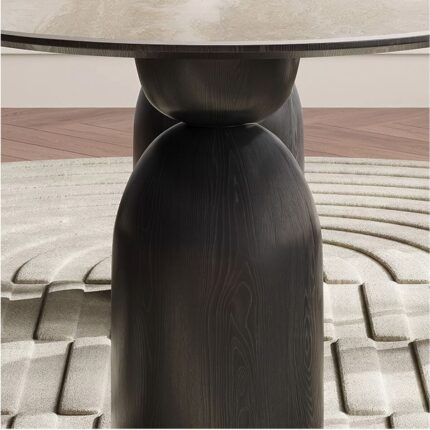 Gazzini Furniture Imperial Italyan Still Oval Traverten Yemek Masası 90X190 - Görsel 5