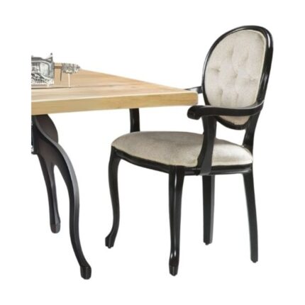 Gazzini Furniture Madalyon Kolçaklı Kapitoneli Sandalye - Görsel 2