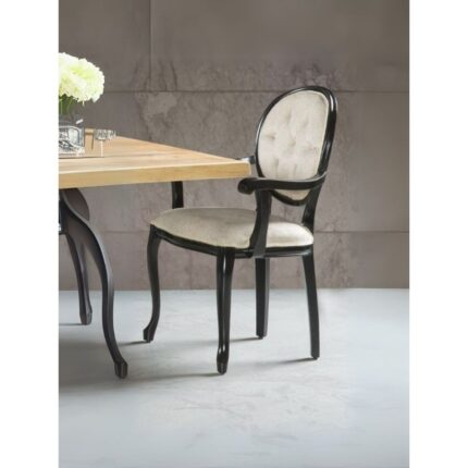 Gazzini Furniture Madalyon Kolçaklı Kapitoneli Sandalye - Görsel 3
