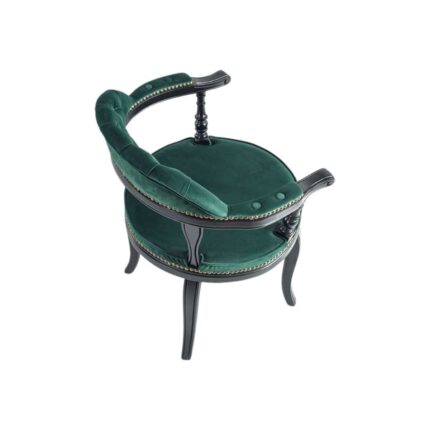 Gazzini Furniture Majesta Kapitoneli Classic Ahşap Sandalye - Görsel 3