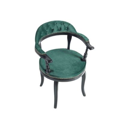 Gazzini Furniture Majesta Kapitoneli Classic Ahşap Sandalye - Görsel 4