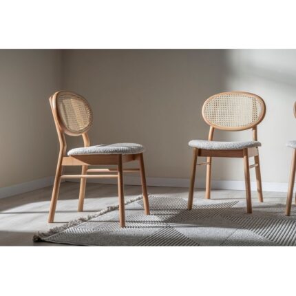 Gazzini Furniture Oslo Hasırlı Ahşap Sandalye - Görsel 4