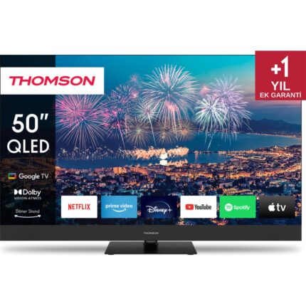 THOMSON 50QG6C14 50" 126 Ekran Uydu Alıcılı  4K Ultra HD Google Smart QLED Plus TV