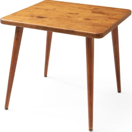 Bensett Kitta Yemek Masası, %100 Masif Ahşap, 80X80 cm, Ceviz - Görsel 4