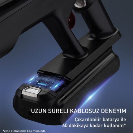 Tefal TY9A73WO X-Force Flex 13.60 Animal Care 150 Air Watt Kablosuz Şarjlı Dikey Süpürge - Görsel 5