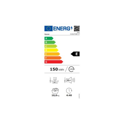 Hoover NDEH 10A2TSBE-17 10 kg Wi-Fi Bağlantılı Isı Pompalı Kurutma Makinesi - Görsel 4