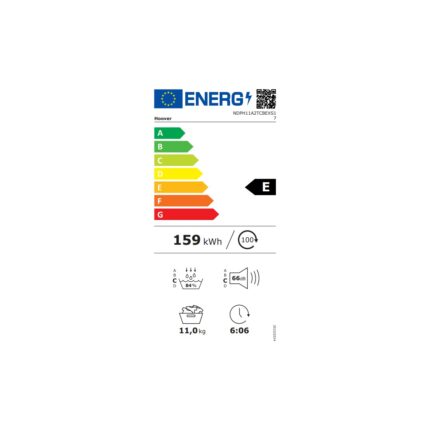 Hoover NDPH 11A2TCBEXS17 11 kg Wi-Fi  Bağlantılı Isı Pompalı Kurutma Makinesi - Görsel 5