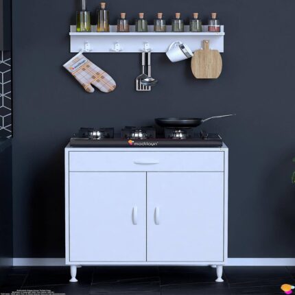 Modilayn DOQU (XXXL) Set Ocak Altı Dolap 80x88x56 cm, Çekmeceli,Kapaklı, Tüp Bölmeli Ve Baharat Raflı - Görsel 3