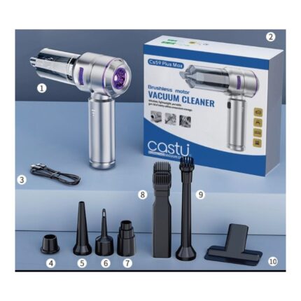Castu CS59 Plus Max 17000 Pa 100 Watt Şarjlı Süpürge - Görsel 3