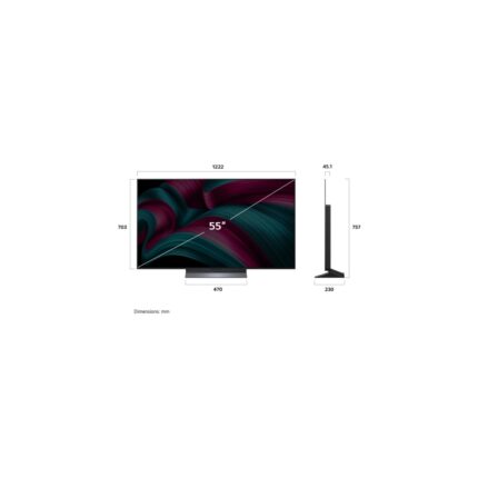 LG OLED55C54LA 55'' 139 Ekran Uydu Alıcılı 4K Ultra HD  webOS OLED evo TV - Görsel 4